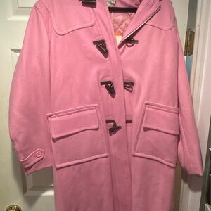 Pink Toggle Coat for Women